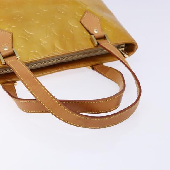 LOUIS VUITTON Monogram Vernis Houston Hand Bag Beige M91004 - Picture 7 of 13